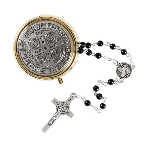 St. Benedict Rosary in St. Benedict Medal Case