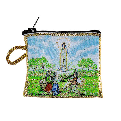 Queen of Fatima Rosary Pouch