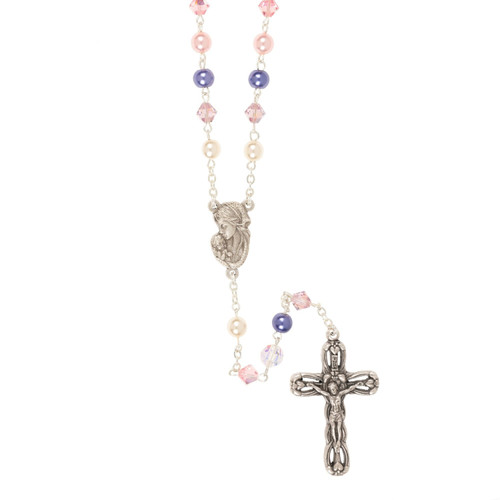 Pink & Purple Swarovski Rosary