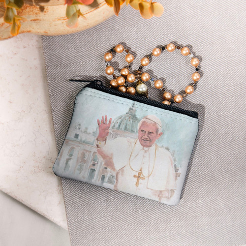 Personalized Pope Benedict XVI Rosary Pouch