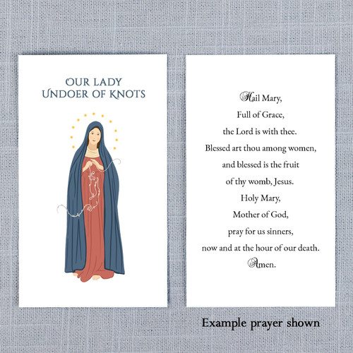 Our Lady Undoer of Knots Personalized Prayer Card