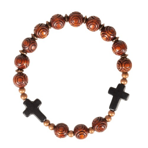 Mini Rosary Bracelet – St Benedict/Clasp | Family Life Catholic Gifts