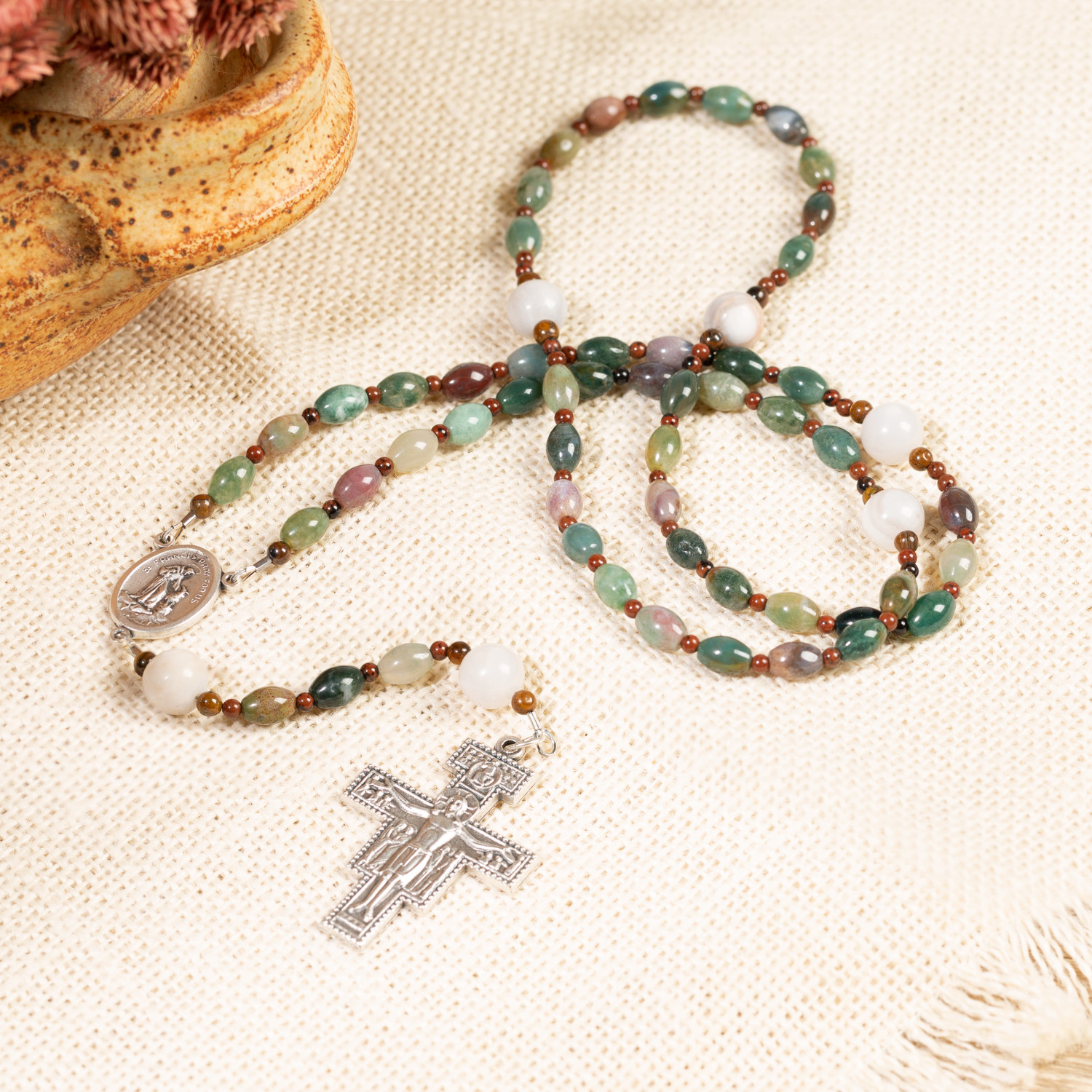 St. Francis Stone Rosary