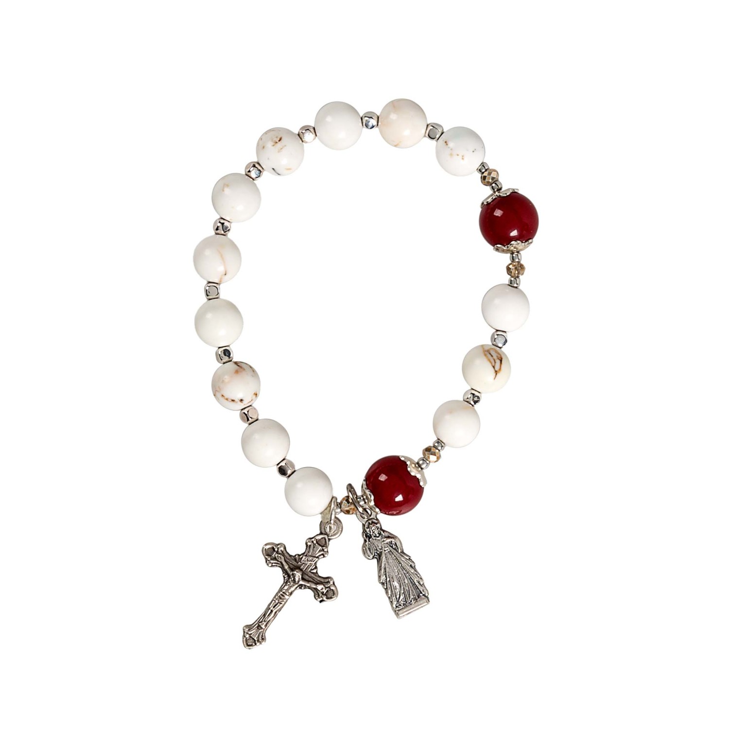 Cross Beads Rosary Bracelet - Men – Catholic Mercy