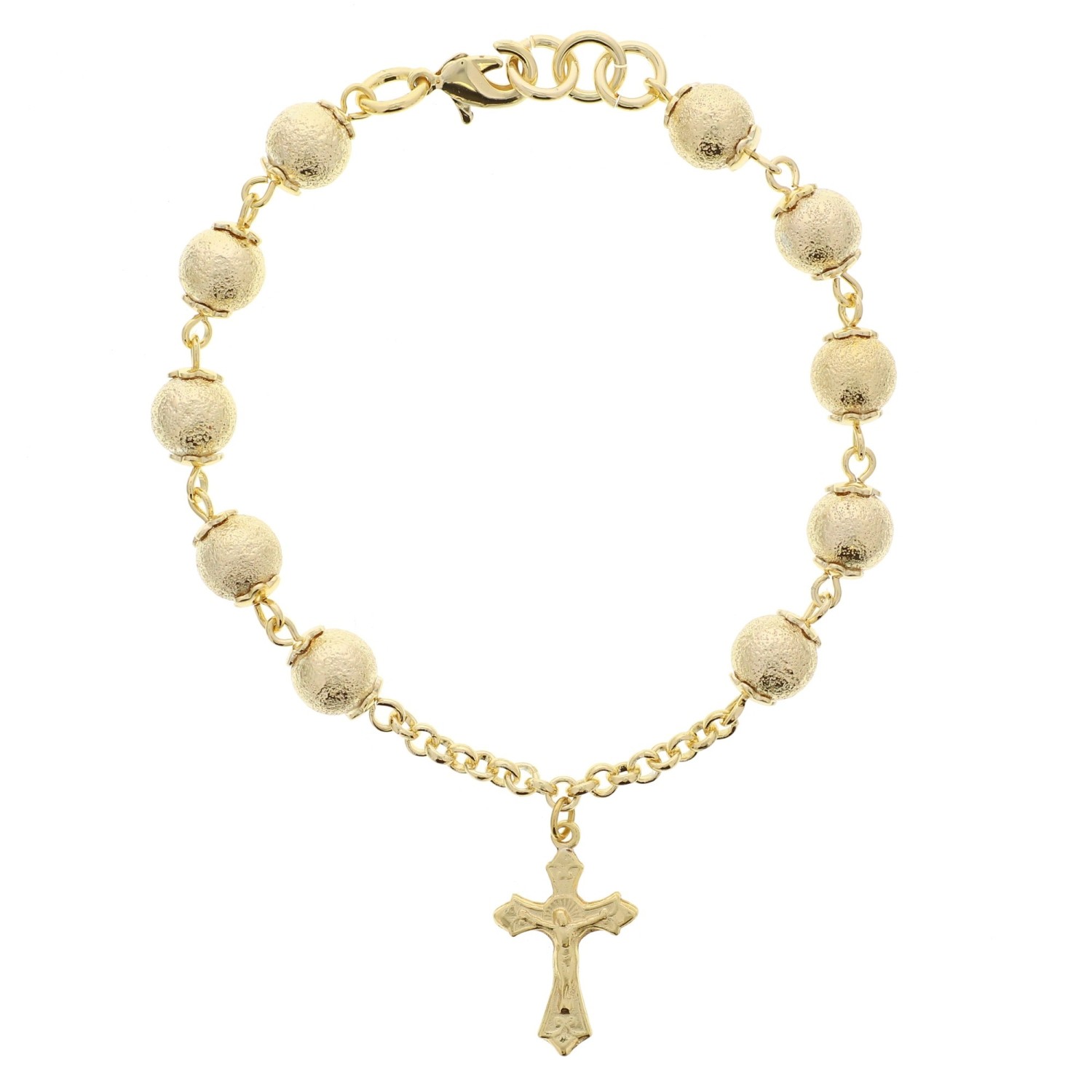 14K Gold Rosary and Beads Bracelet – David's House of Diamonds