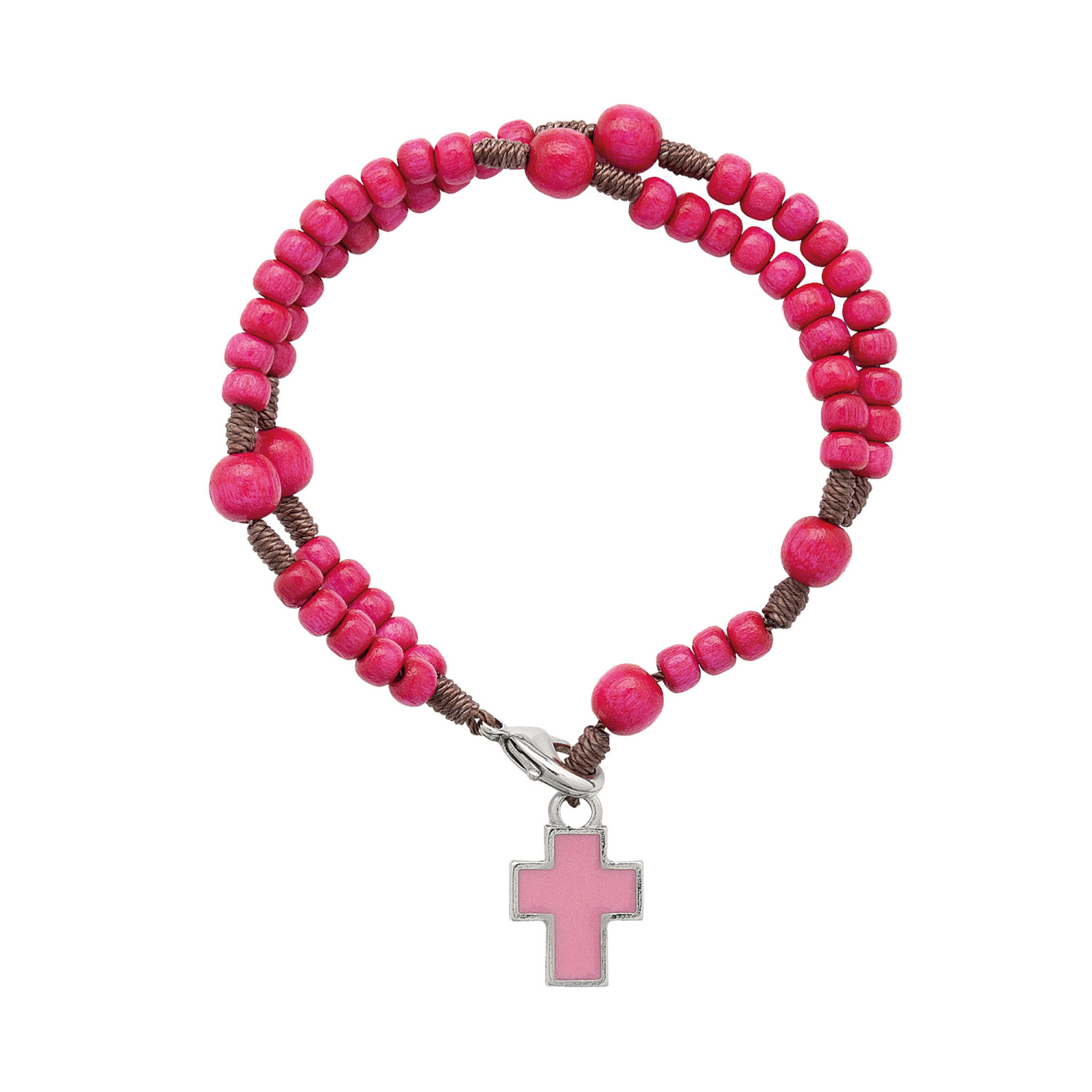 Jujube Wood Rose Beads Rosary Bracelet