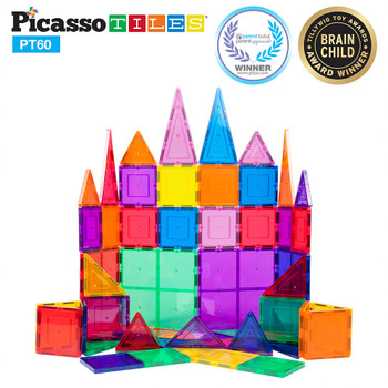 Picasso Tiles 60 Piece Magnet Building Set Picasso Tiles 60 Piece Magnet Building Set