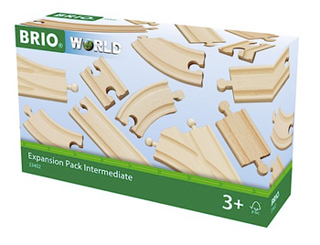 BRIO World Expansion Pack Intermediate Wooden Track - 16 pieces BRIO World Expansion Pack Intermediate Wooden Track - 16 pieces