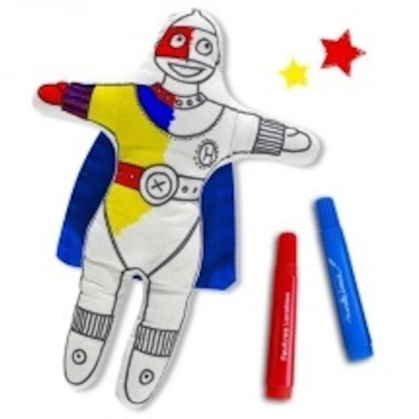 Colour in Super Boy with Washable Pens