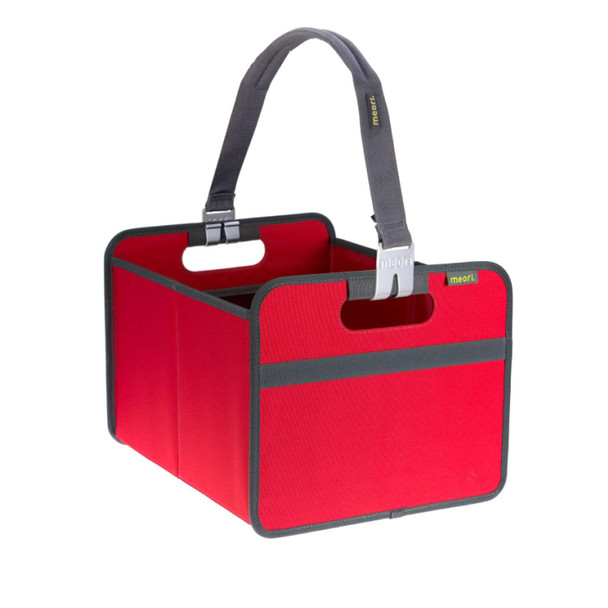 Meori Foldable Shopping Box and Removable Carrying Handle for Handsfree Grocery & Farmers Market Shopping