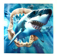 3D LiveLife Holographic Large Greeting Card - Great White Jaws