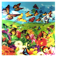 3D LiveLife Holographic Large Greeting Card - Butter Flutter