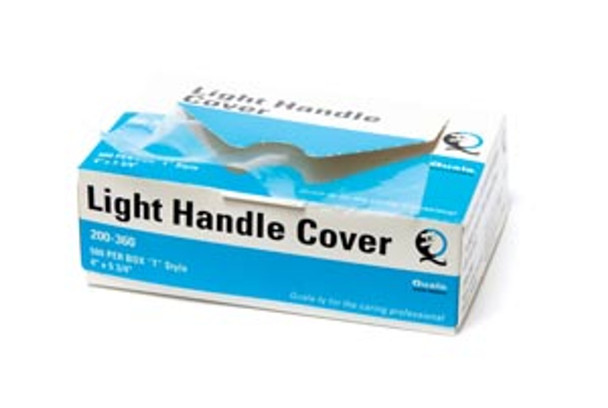 QUALA "T" Style Light Handle Covers.  500 per box 4" X 5 3/4"