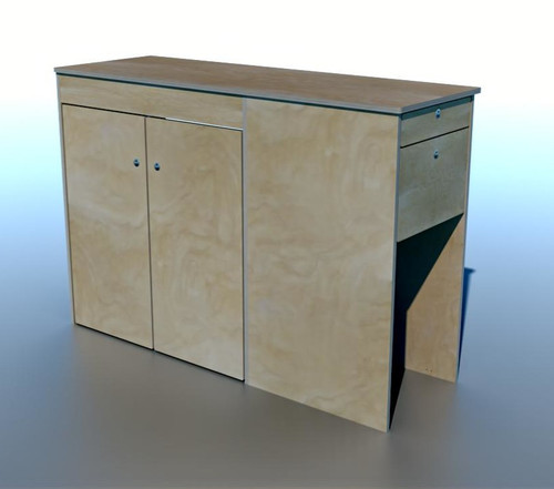 Side Campervan Kitchen & Fridge Pod-930