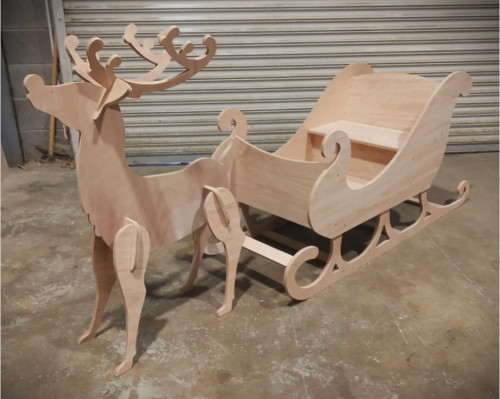 Reindeer and Sleigh