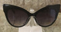 Women's Oversize Cat Eye Frame Gradient Lens Sunglasses
