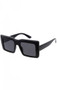 Fashion Chunky Design Neutral Colored Lens Square  Sunglasses 51mm
