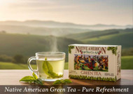 The Pure Refreshment of Native American Green Tea