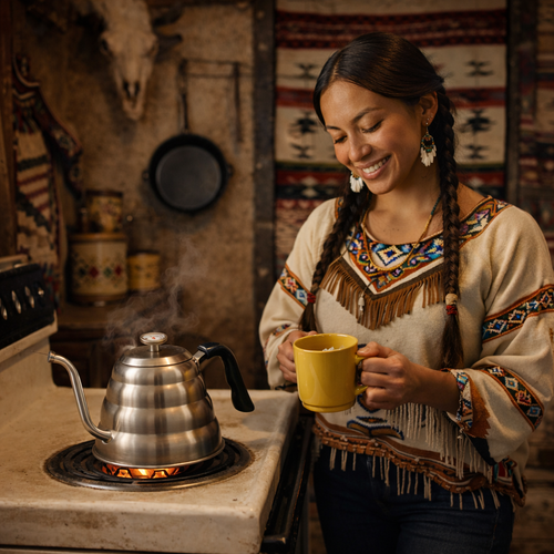 Native American Tea Company Coffee Kettle