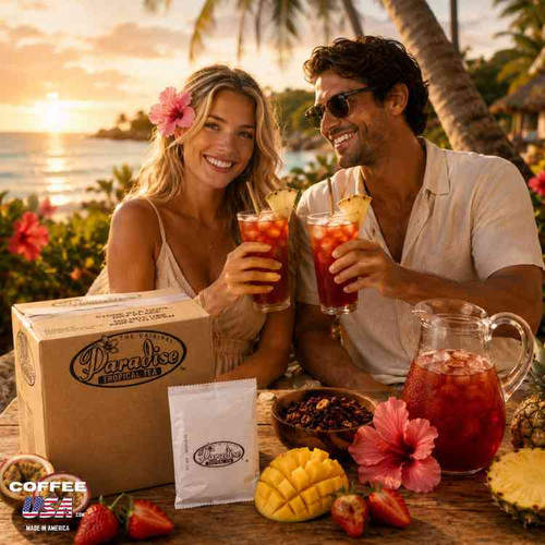 Paradise Original Tropical Iced Tea 1 oz Tea Bags - 10 Count Box