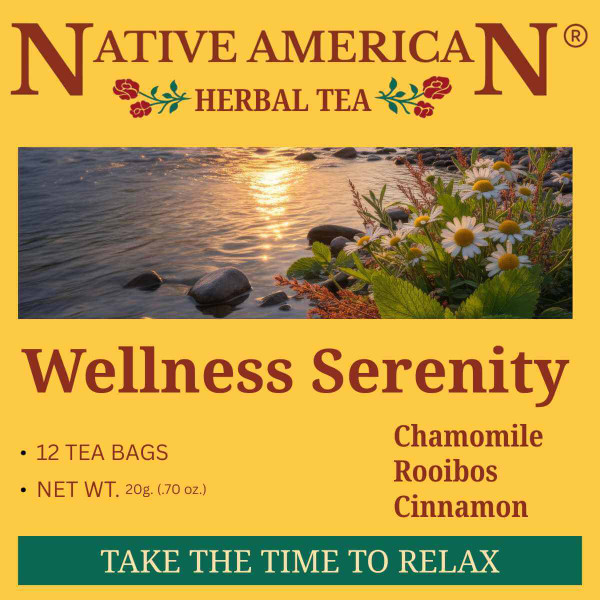 Wellness Serenity Herbal Tea – 12 Tea Bags (Caffeine Free Sleep Blend)
