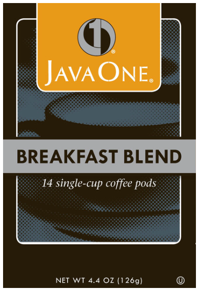 JavaOne Coffee Breakfast Blend Pods