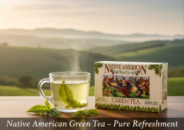 Native American Green Tea – Tea Bags - All Natural, Smooth
