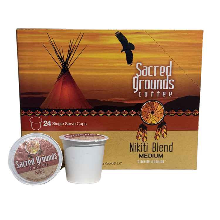 Nikiti Native American Coffee K-Cups | Medium Roast | 100% Arabica