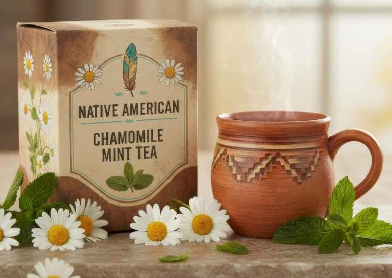 Chamomile Mint Herbal Tea – Caffeine-Free Relaxation