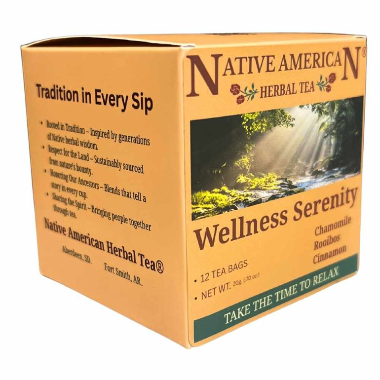 Wellness Serenity Herbal Tea – 12 Tea Bags (Caffeine Free Sleep Blend)