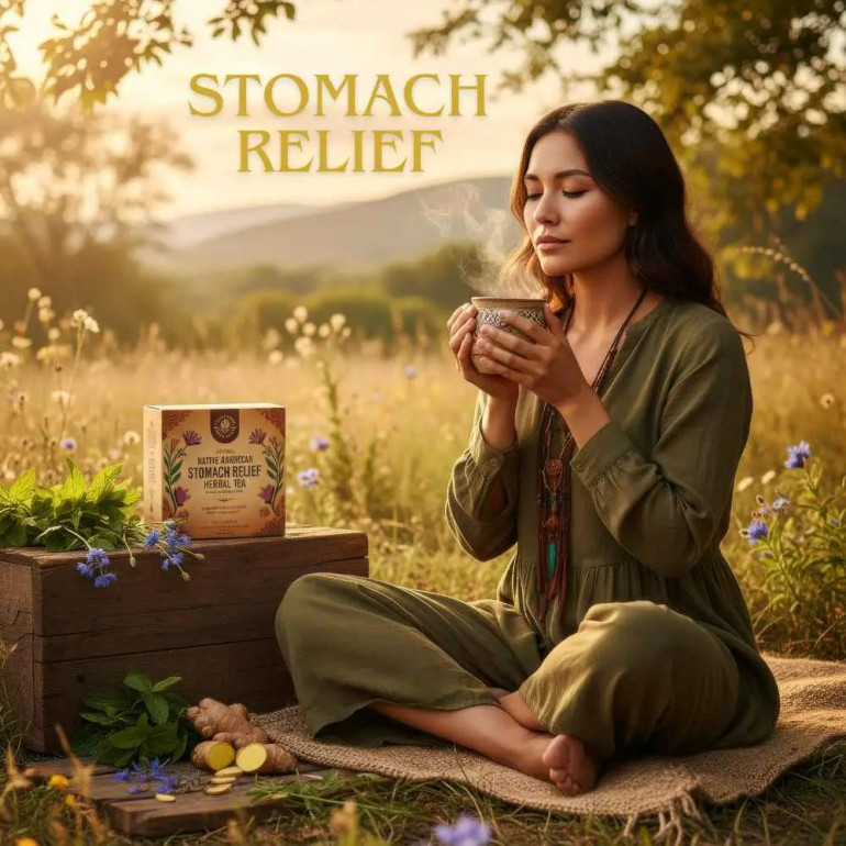 Stomach Relief Herbal Tea – Ginger & peppermint