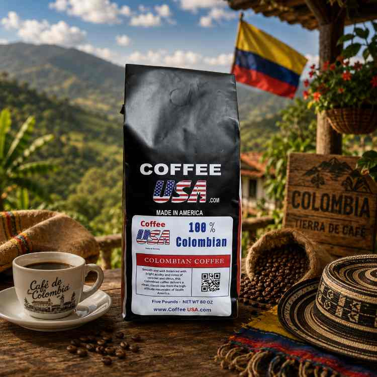 Coffee USA 100% Columbian- Fresh Roast
