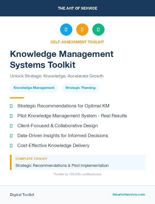 Knowledge Management Systems Toolkit