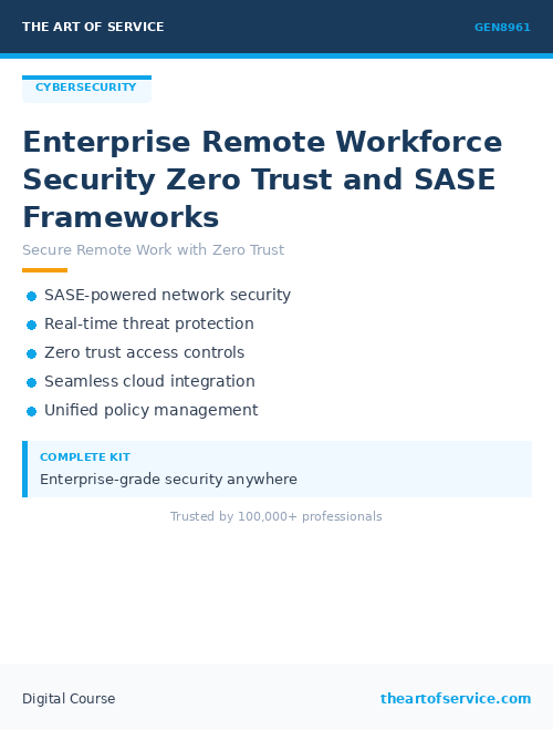 GEN8961 Enterprise Remote Workforce Security Zero Trust and SASE ...