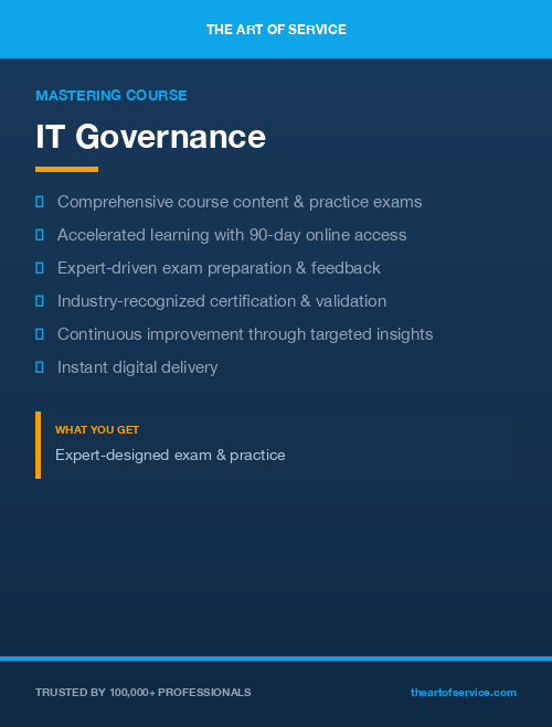 IT Governance Complete Certification Kit - Core Series for IT