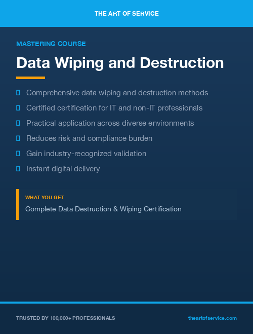 Data Wiping and Destruction Complete Certification Kit - Core Series for IT