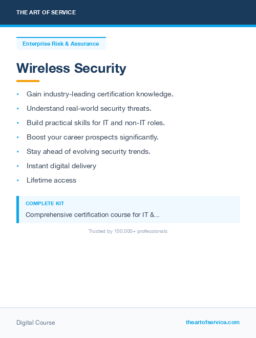 Wireless Security Complete Certification Kit - Core Series for IT