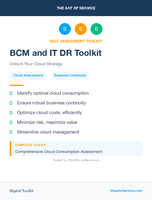 BCM and IT DR Toolkit
