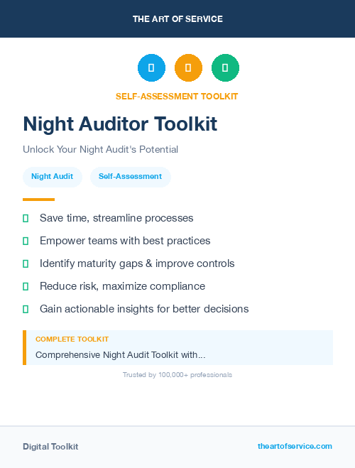 Night Auditor Toolkit