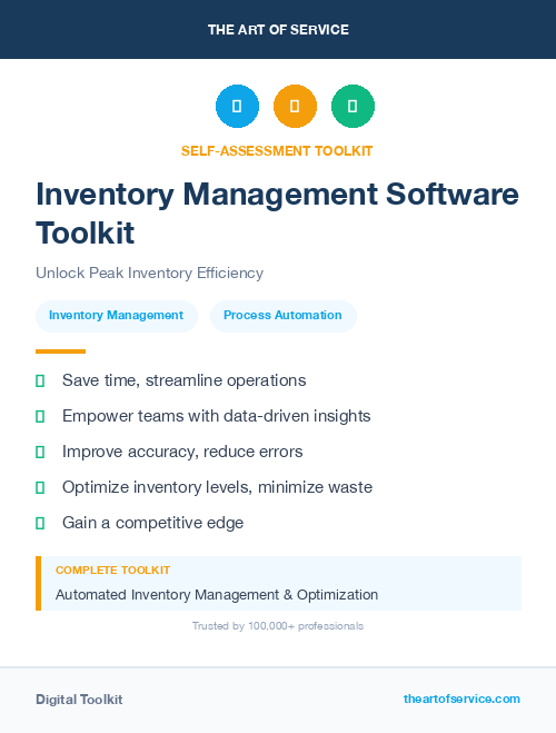 Inventory Management Software Toolkit