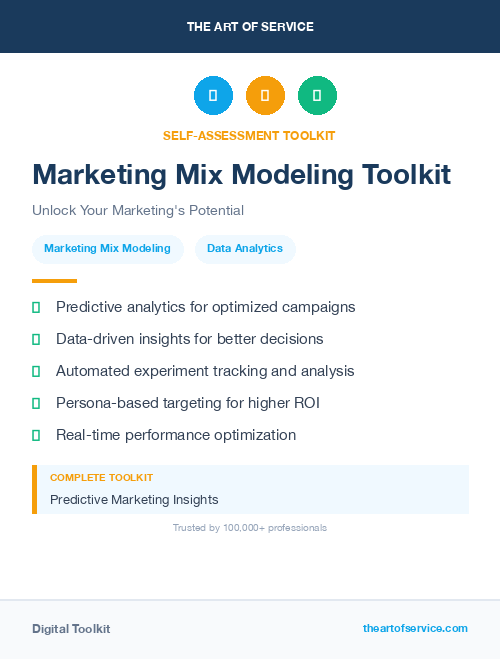 Marketing Mix Modeling Toolkit