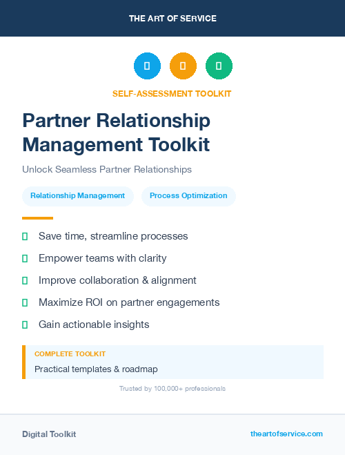 Partner Relationship Management Toolkit