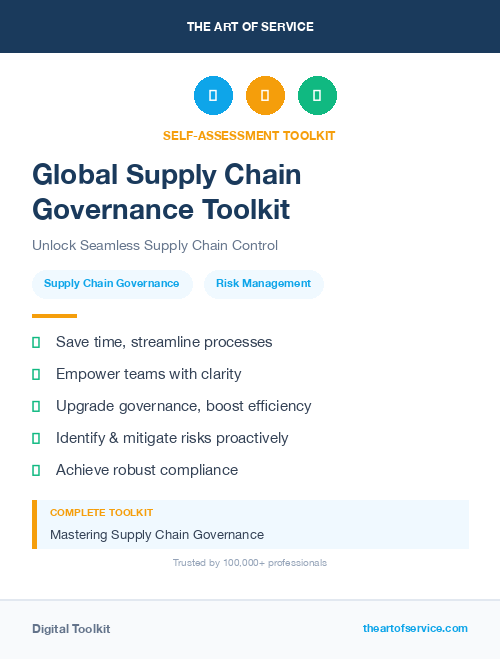 Global Supply Chain Governance Toolkit