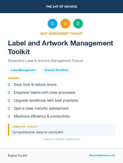 Label and Artwork Management Toolkit
