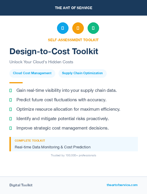 Design-to-Cost Toolkit