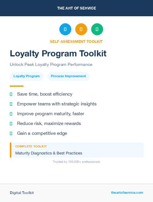 Loyalty Program Toolkit