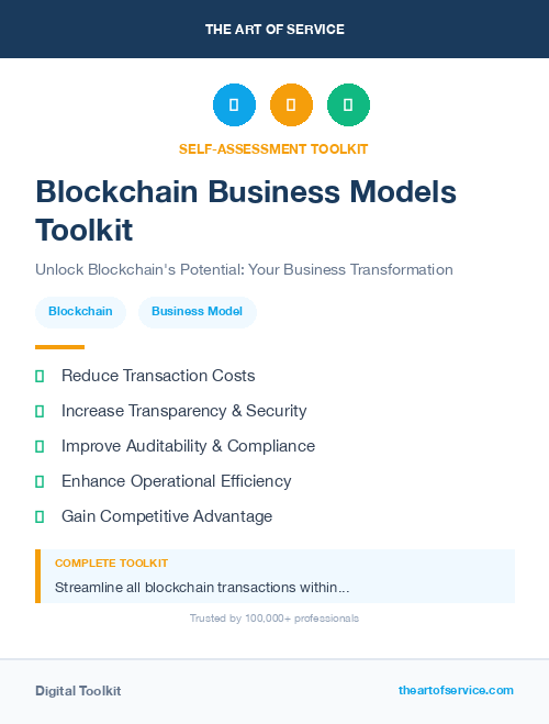 Blockchain Business Models Toolkit
