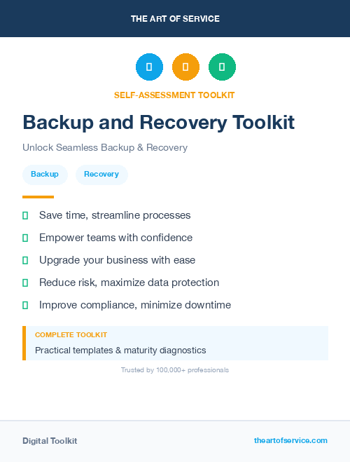 Backup and Recovery Toolkit