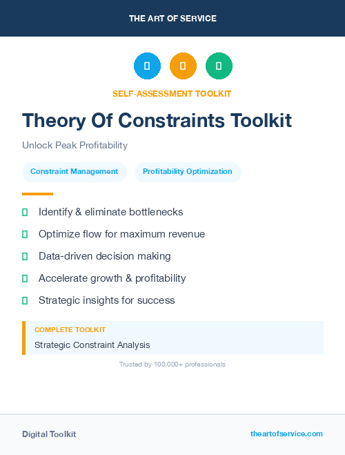 Theory Of Constraints Toolkit