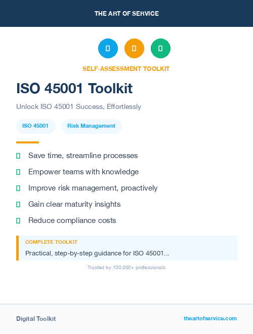 ISO 45001 Toolkit